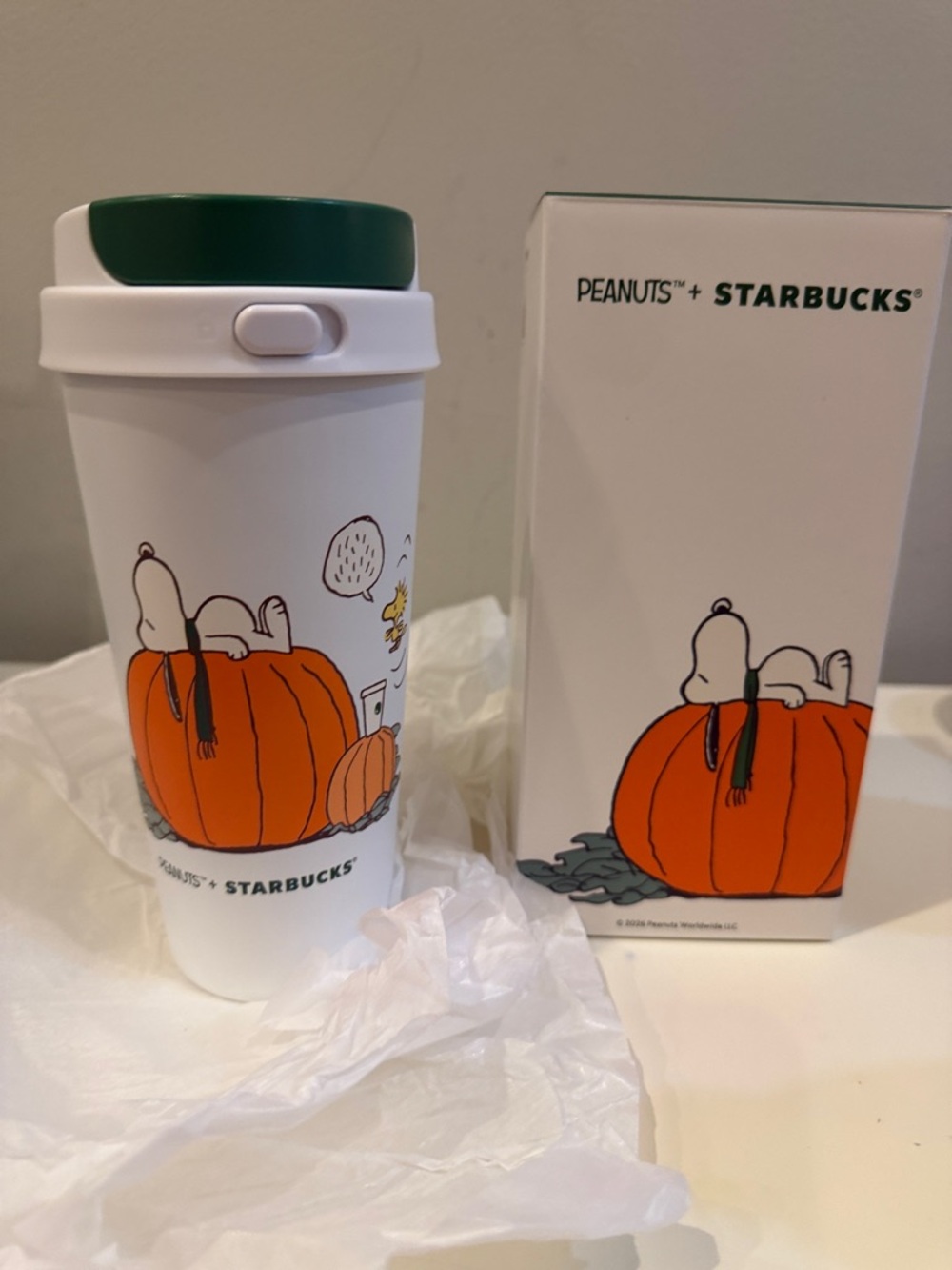 Starbucks x Peanuts Snoopy Great Pumpkin Stainless Steel Travel Mug